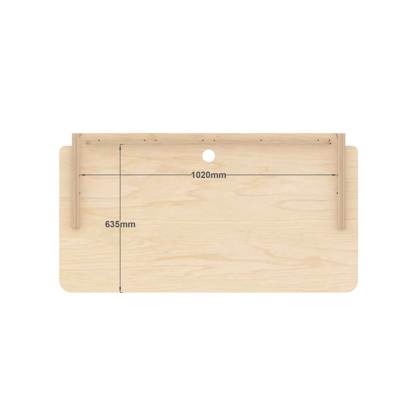 Kids Height Adjustable Desk with Back Board