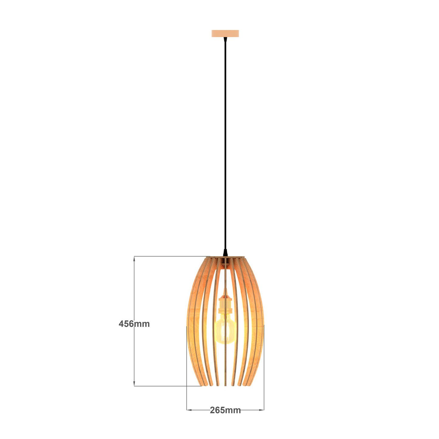 Bulb Pendant Light (6mm Birch Ply)