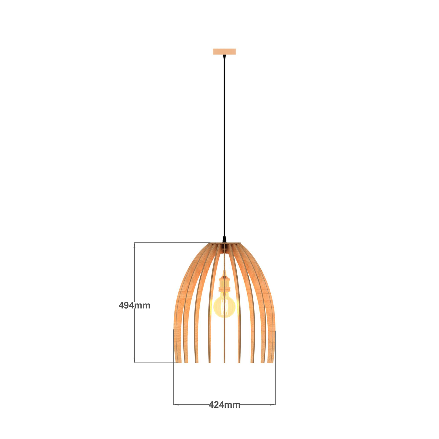 Catenary Pendant Light (6mm Birch Ply)