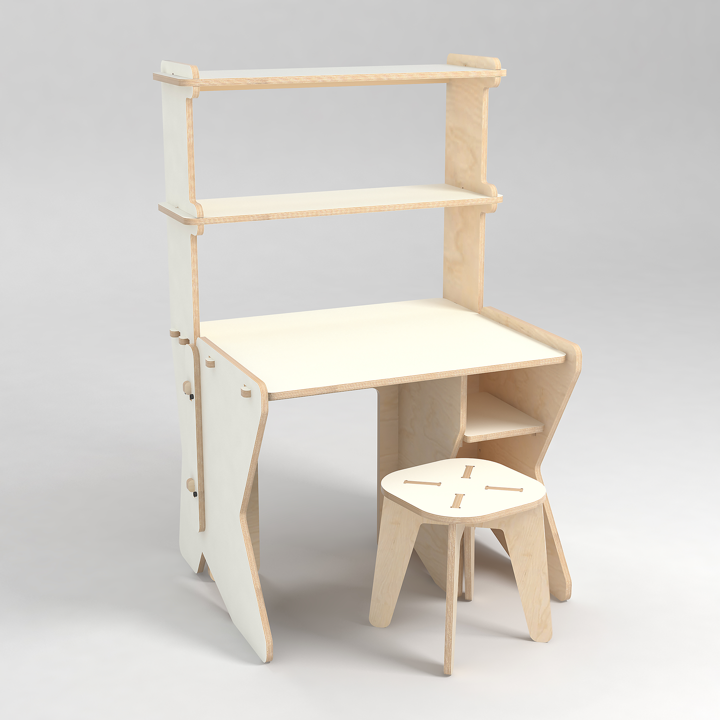 Kids Desk With Hutch and Chair (small)