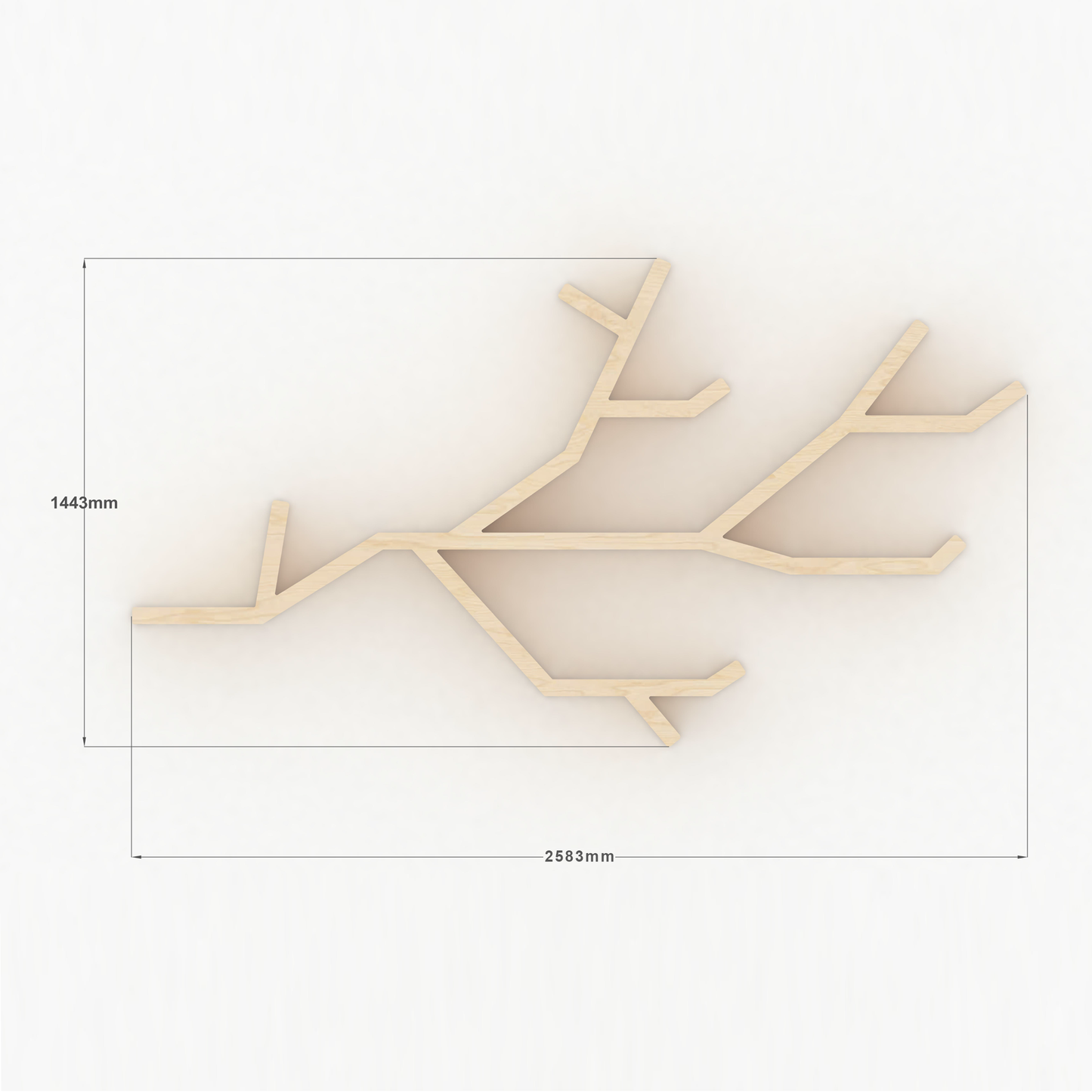 Large Tree Branch Bookshelf (natural)