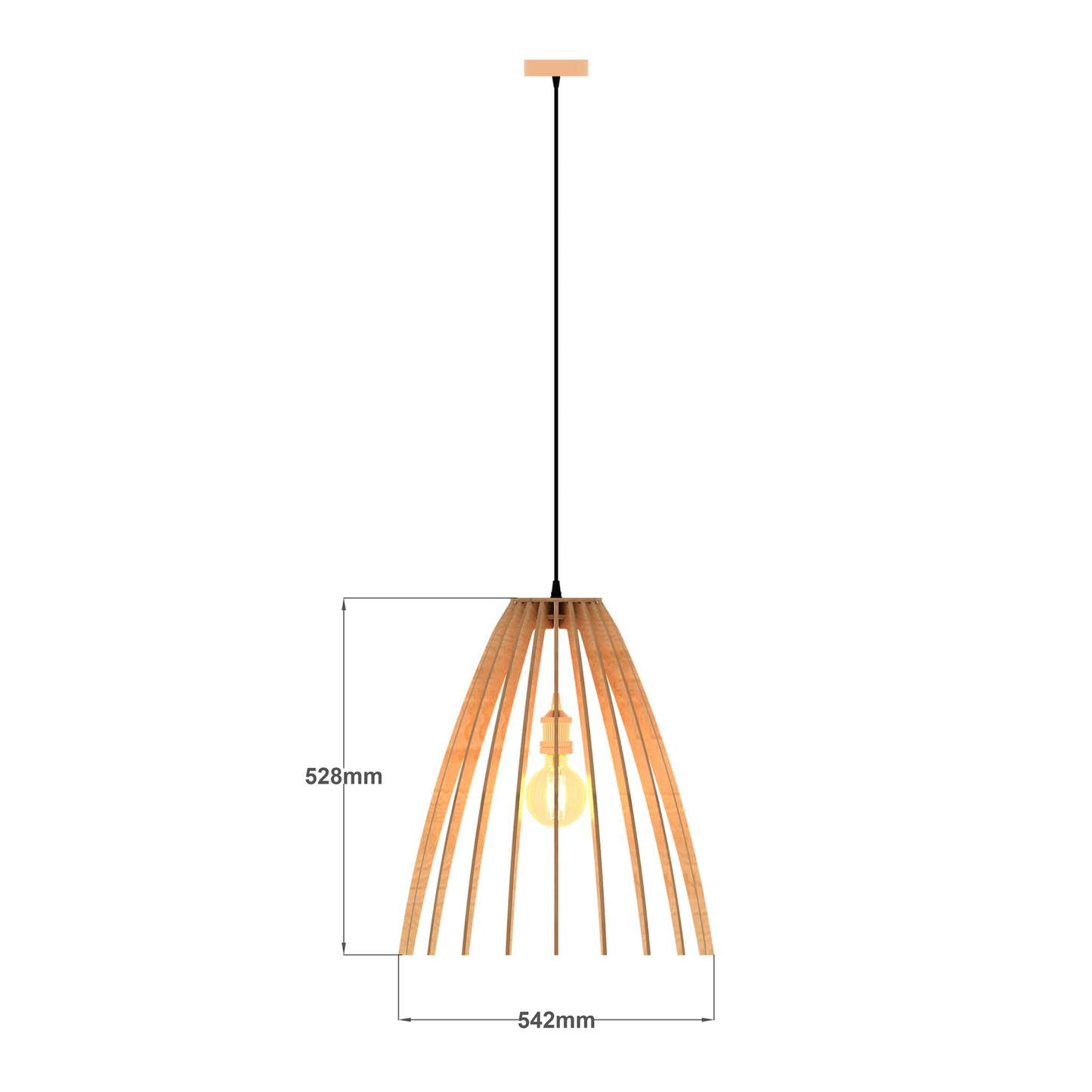 Point Pendant Light (6mm Birch Ply)