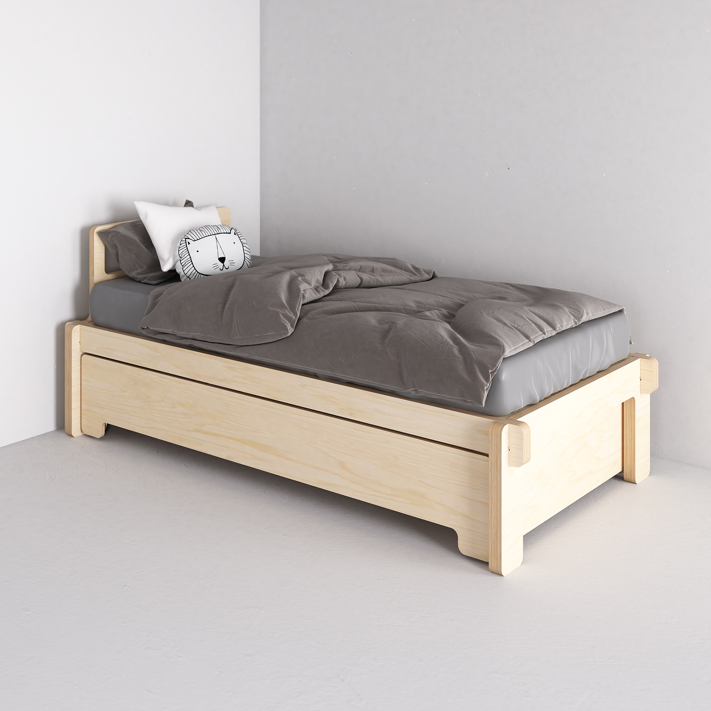 Kids Single Bed Base (with pullout bed)