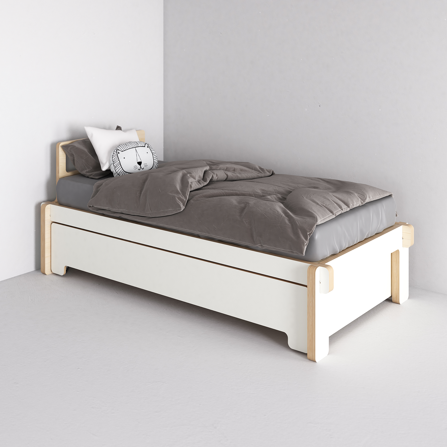 Kids Single Bed Base (with pullout bed)