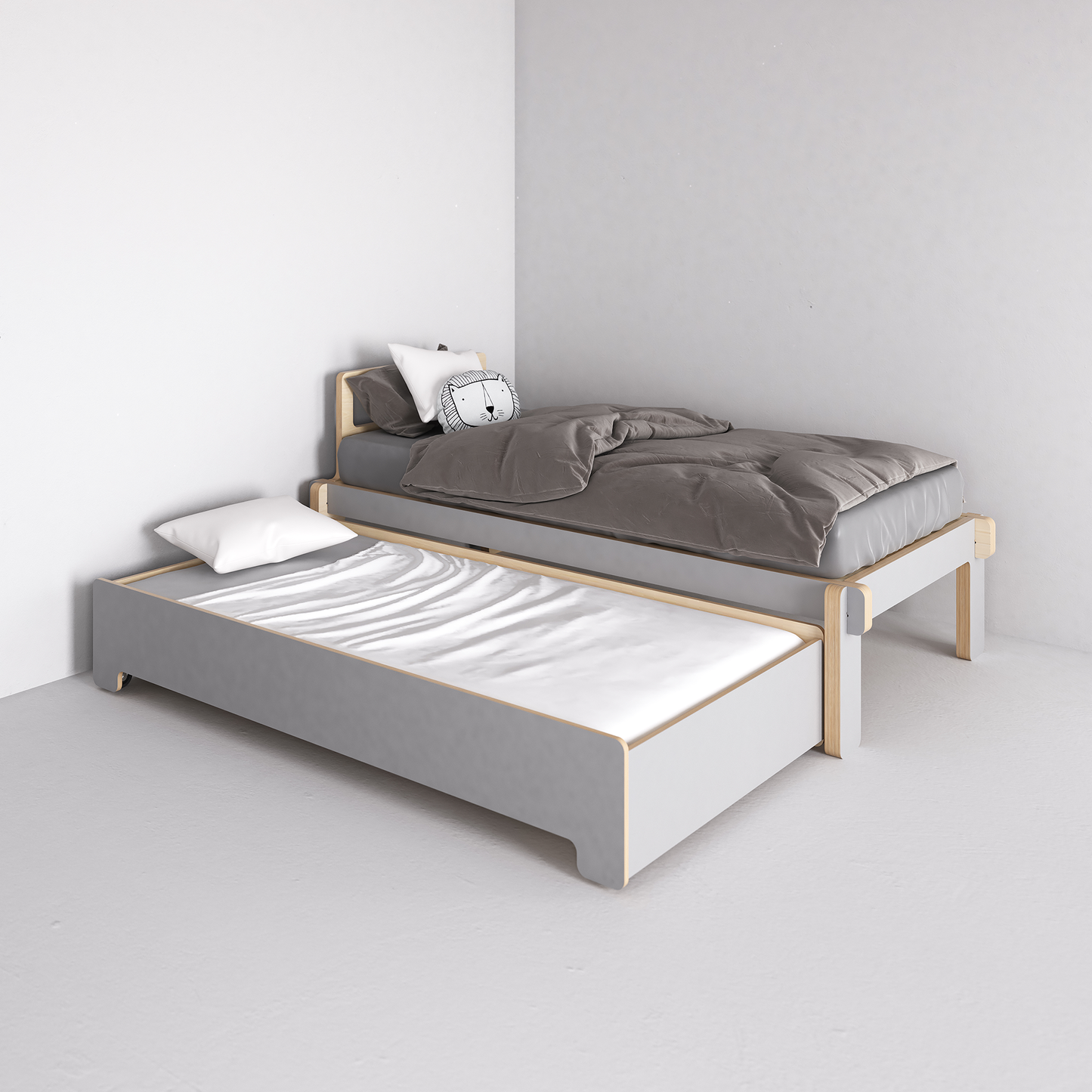 Kids Single Bed Base (with pullout bed)
