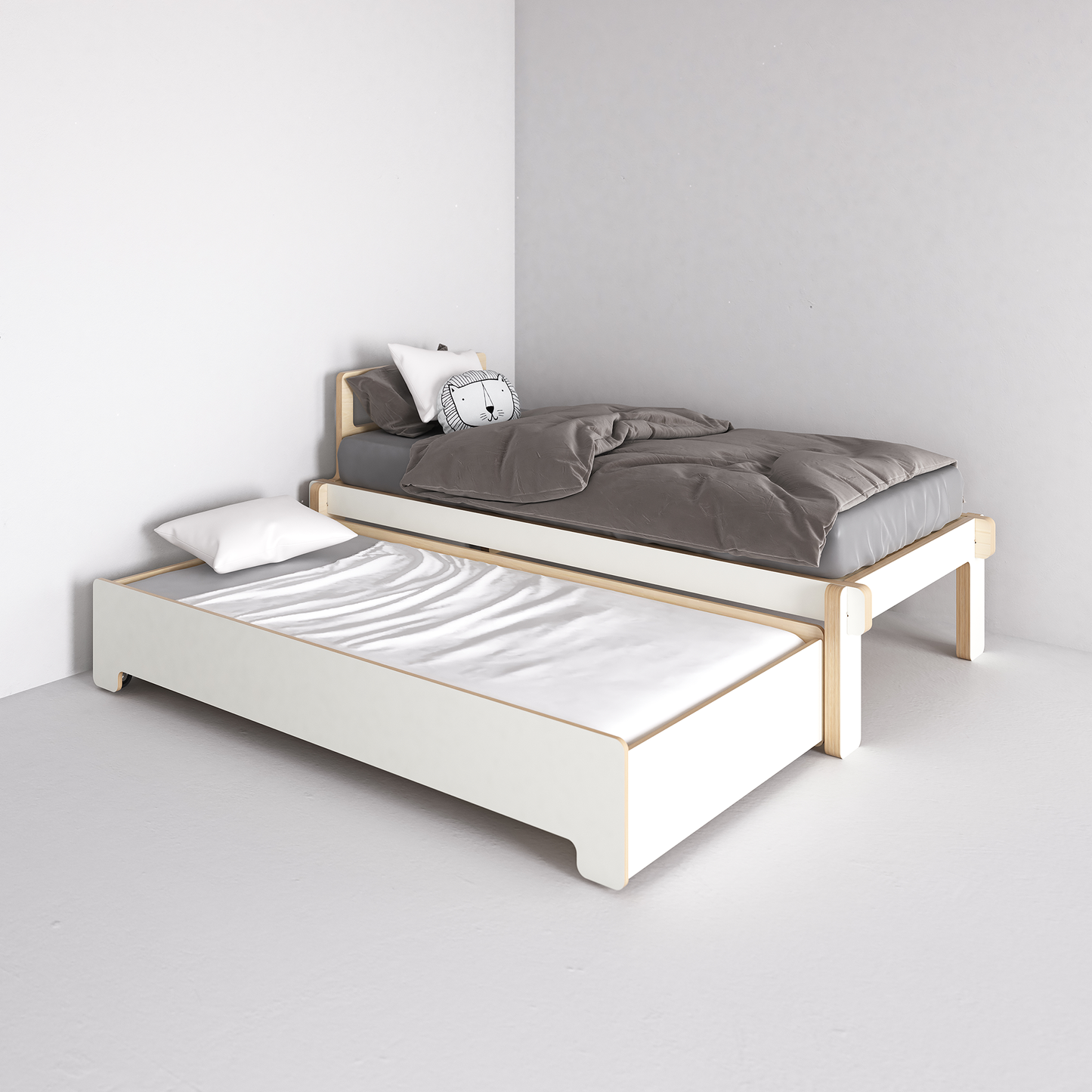 Kids Single Bed Base (with pullout bed)