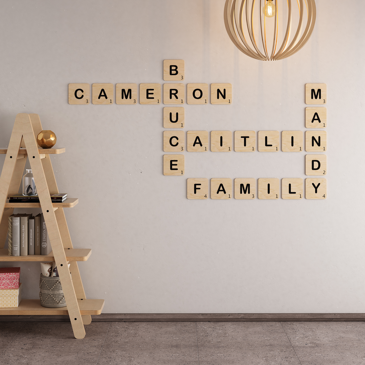 Personalised Scrabble Style Wall Art (R120.00 per tile)