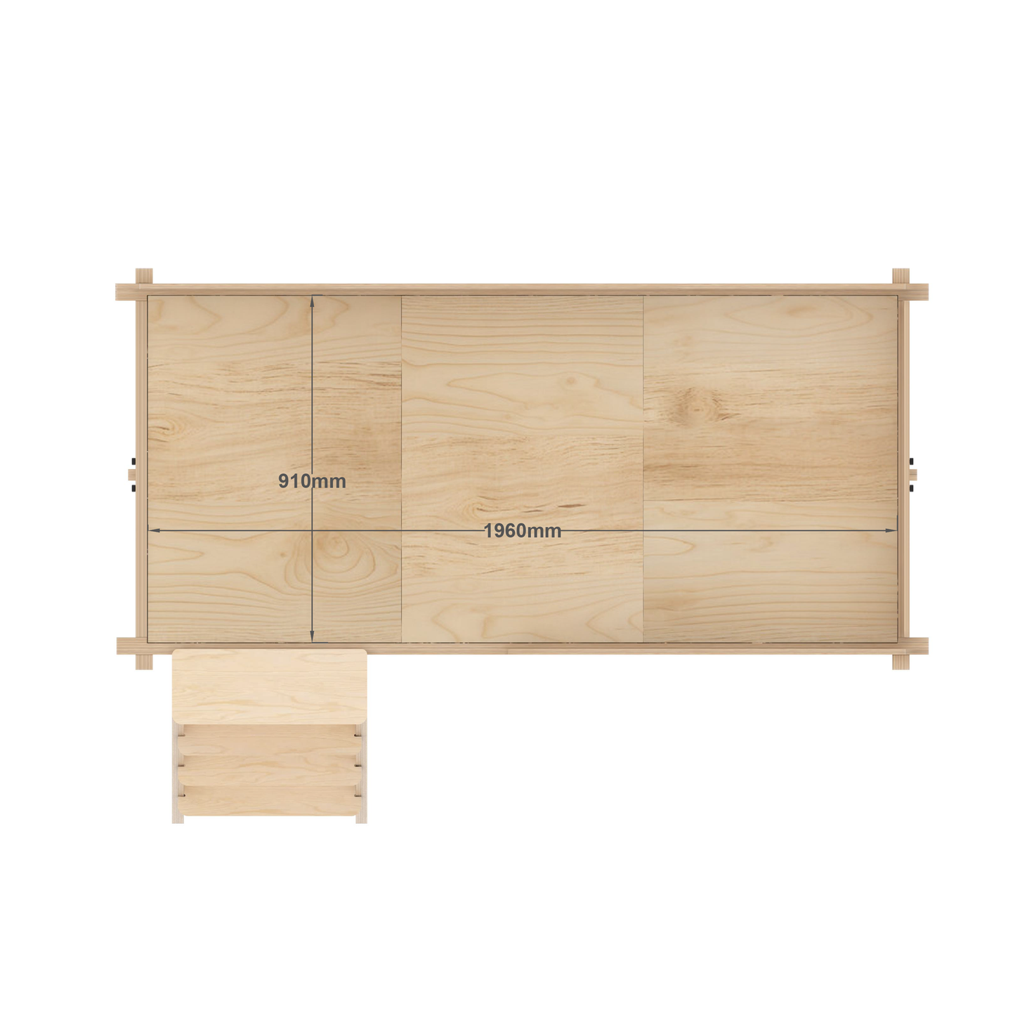 Kids Single Loft Bed With Desk