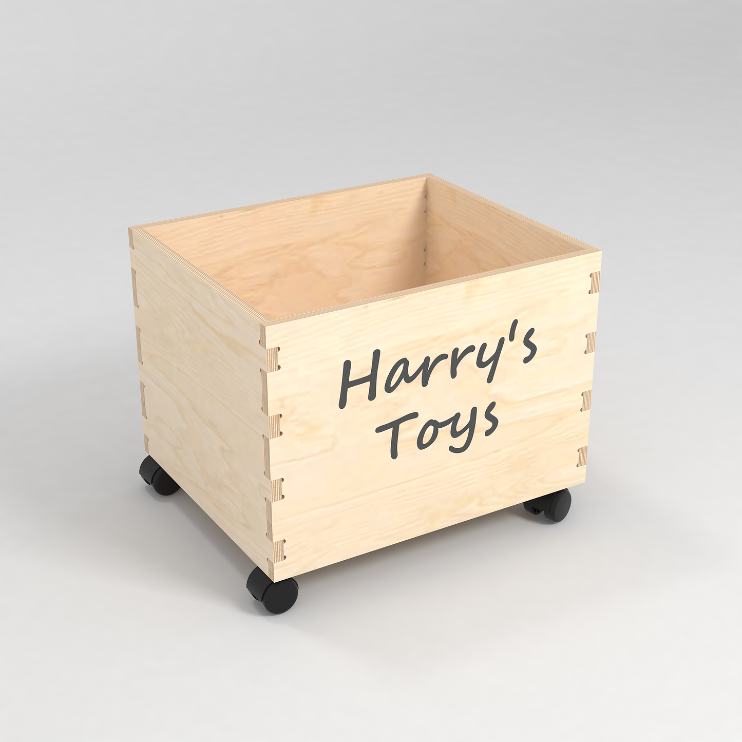 Personalised Toy Storage Box (natural)