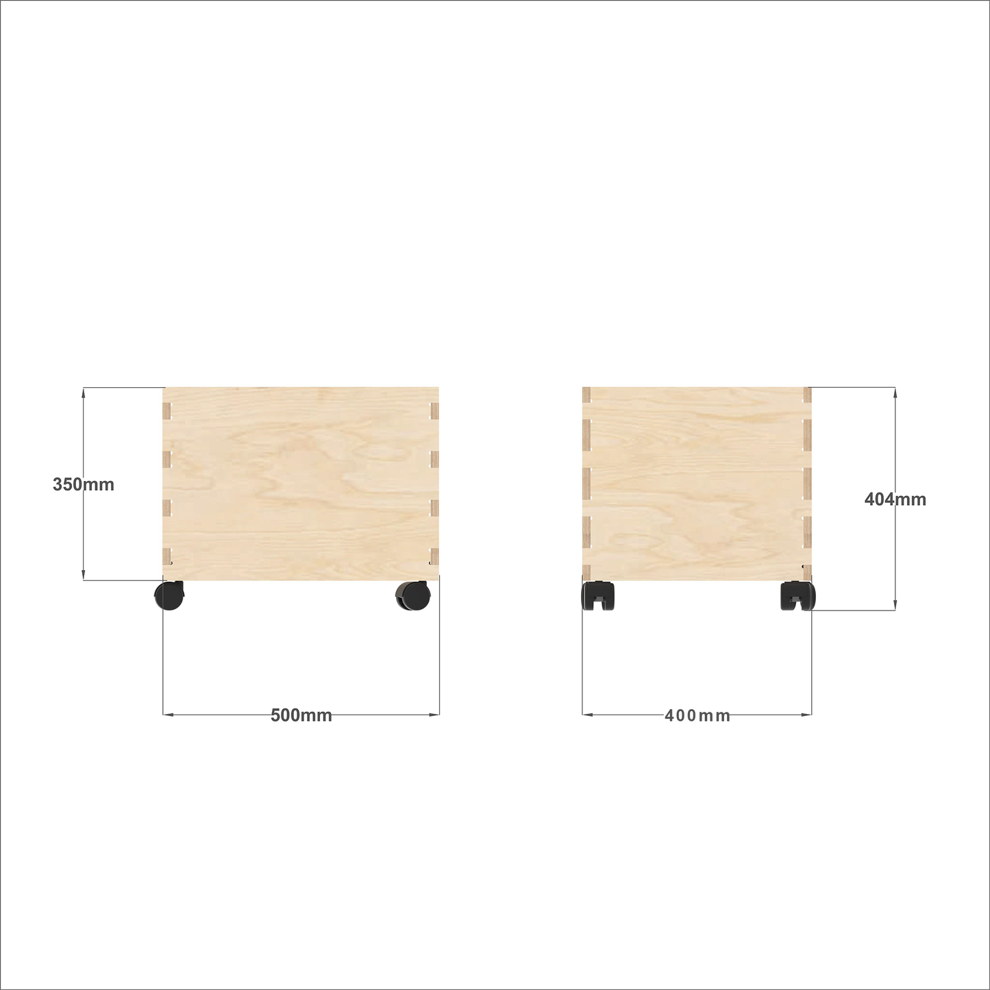 Personalised Toy Storage Box (natural)