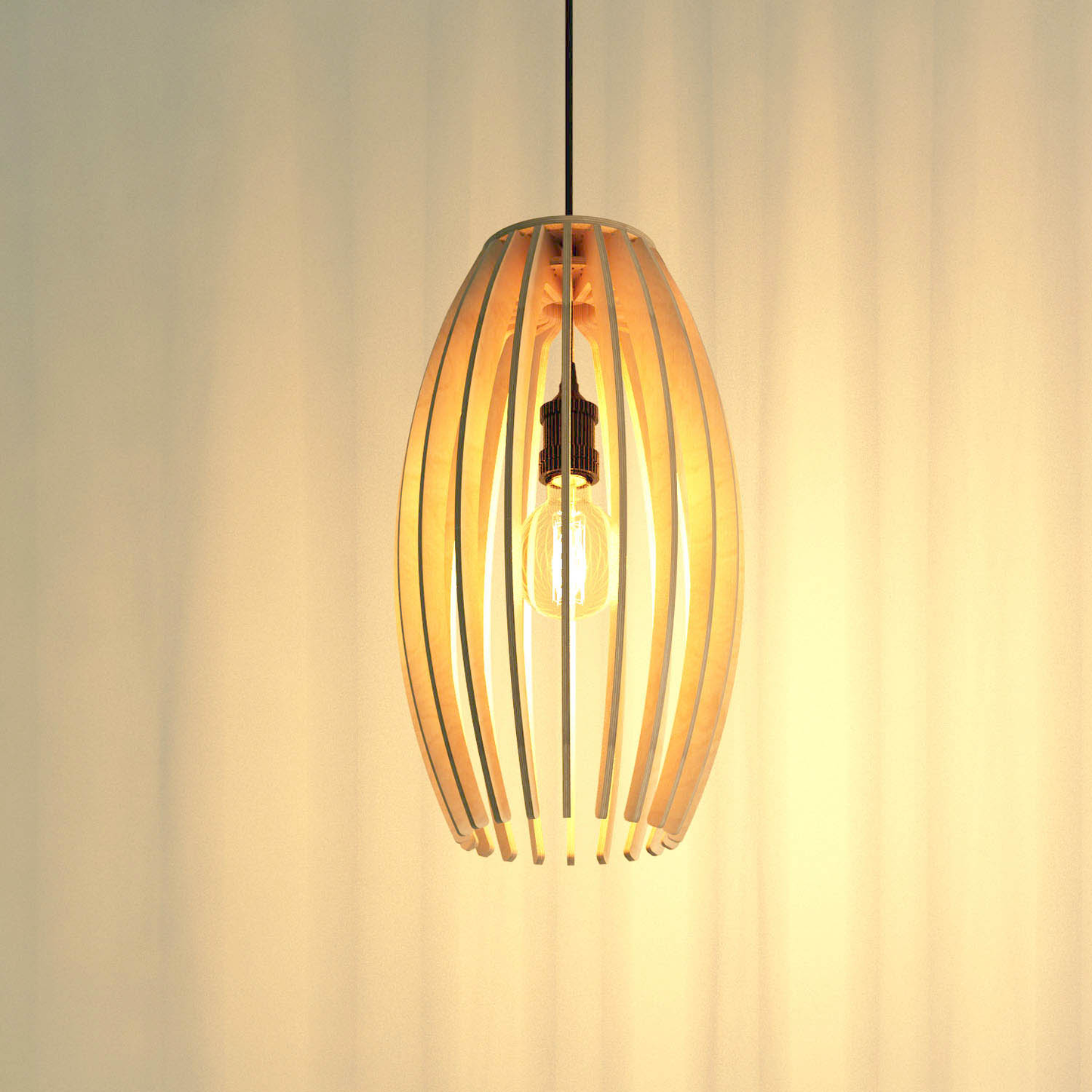 Bulb Pendant Light (6mm Birch Ply)