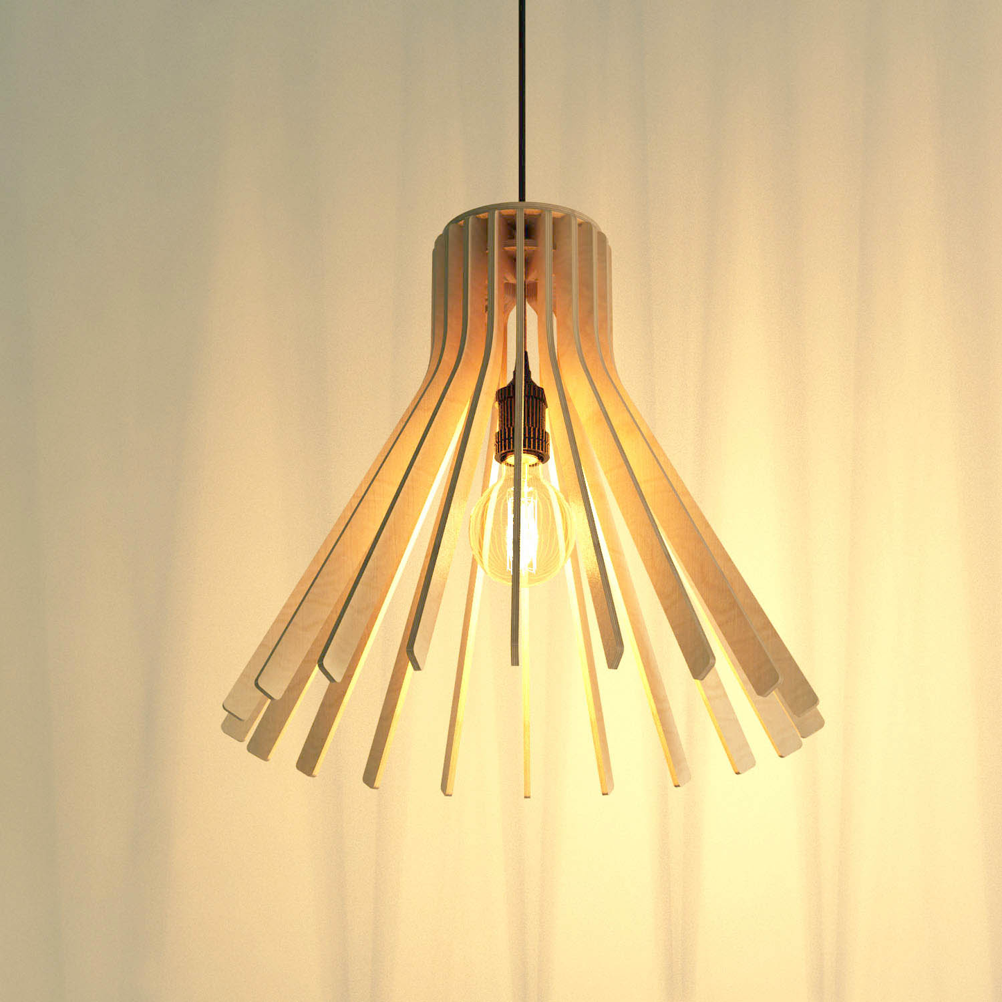 Funnel Pendant Light (6mm Birch Ply)