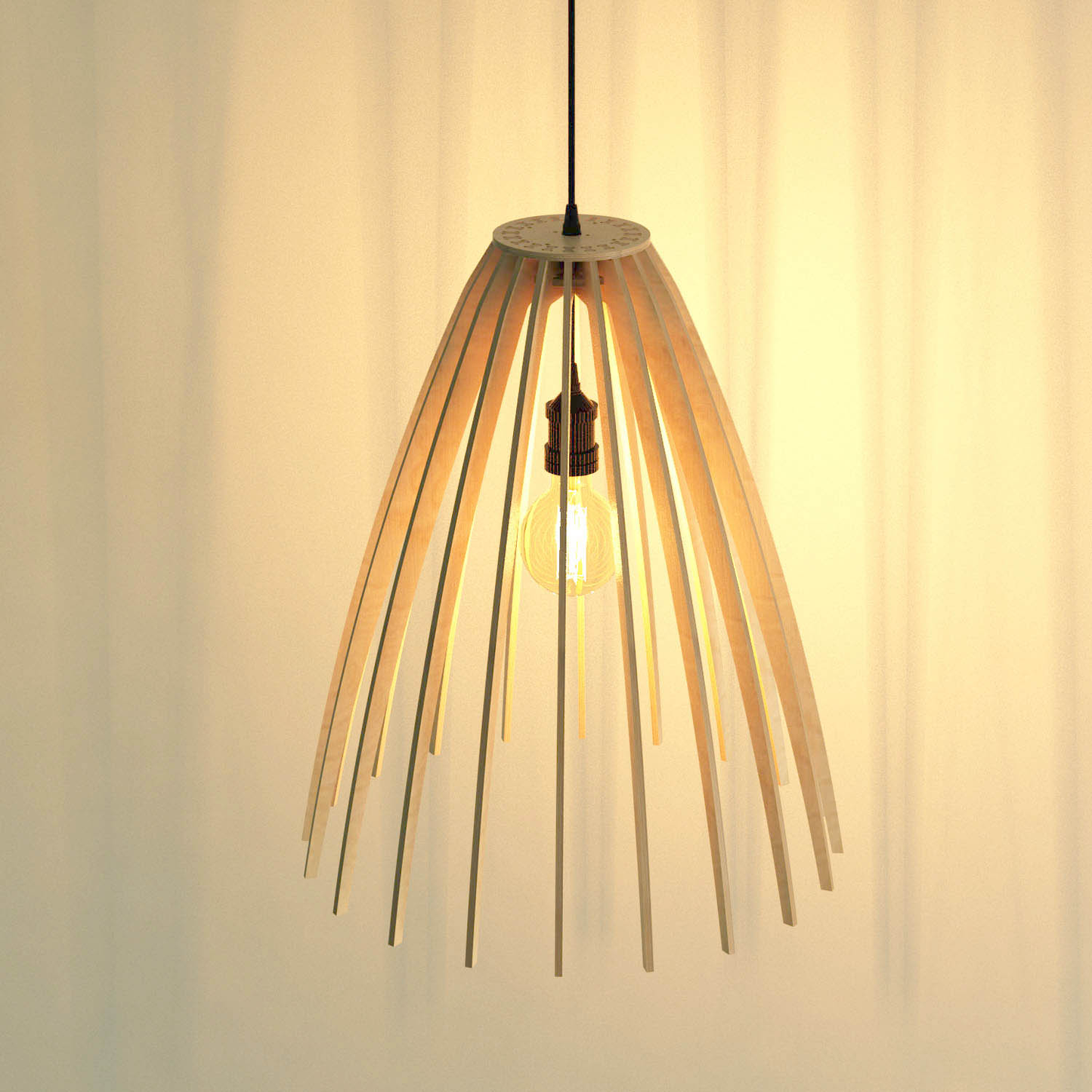 Point Pendant Light (6mm Birch Ply)
