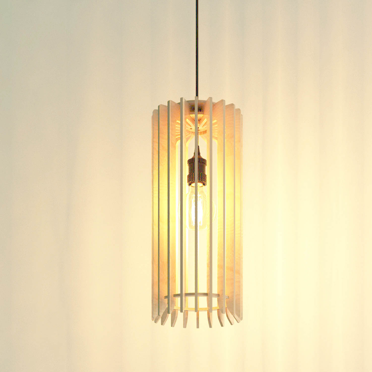 Tube Pendant Light (6mm Birch Ply)