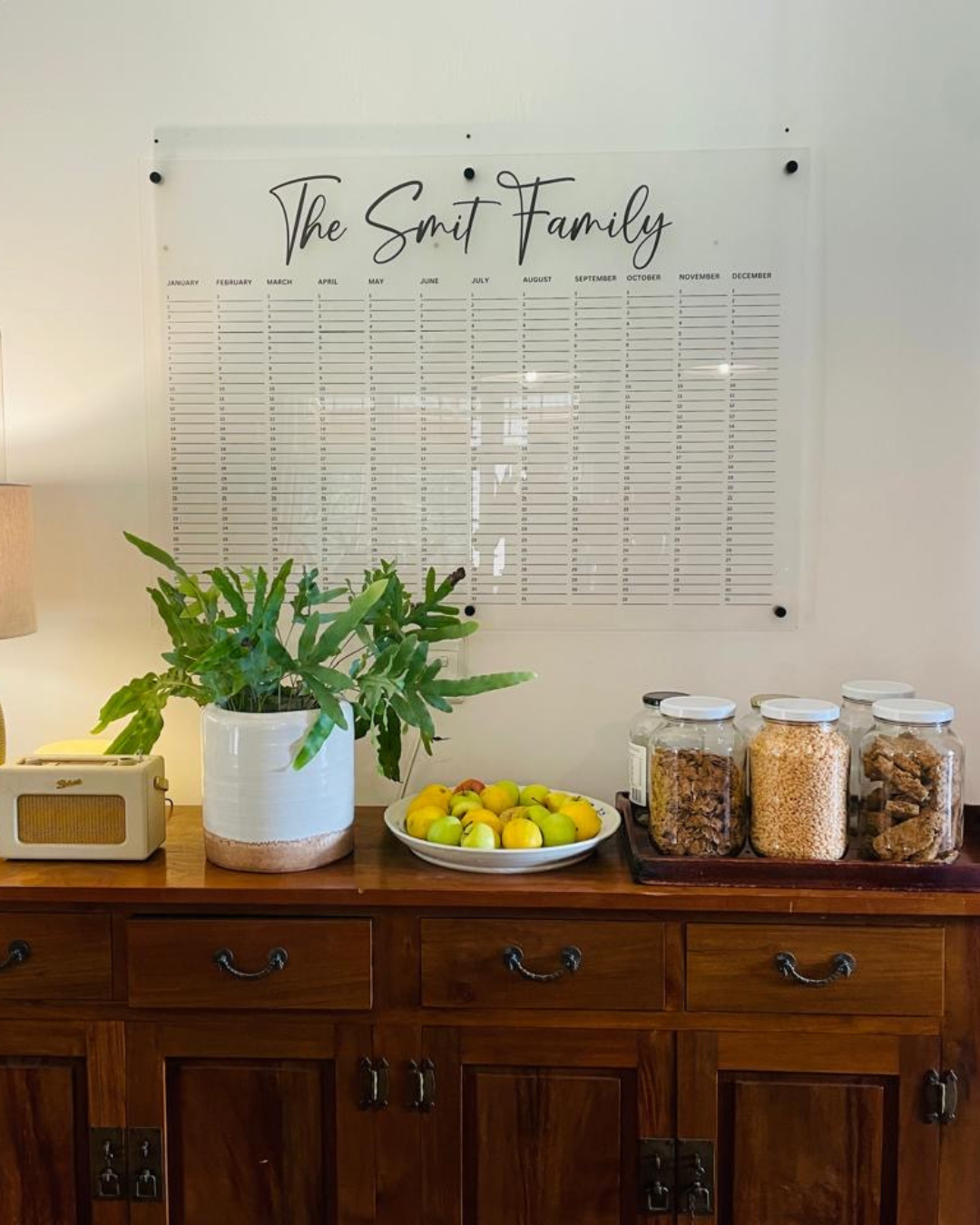 Acrylic Yearly Calendar