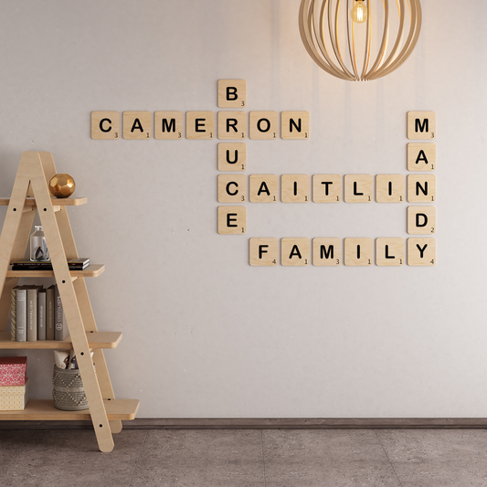 Personalised Scrabble Style Wall Art (R120.00 per tile)