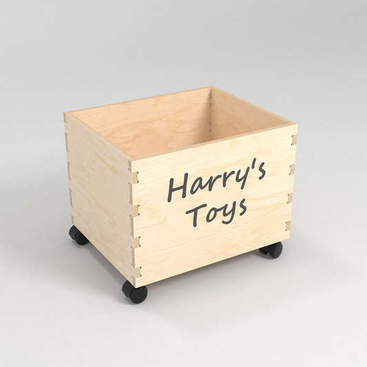 Personalised Toy Storage Box (natural)