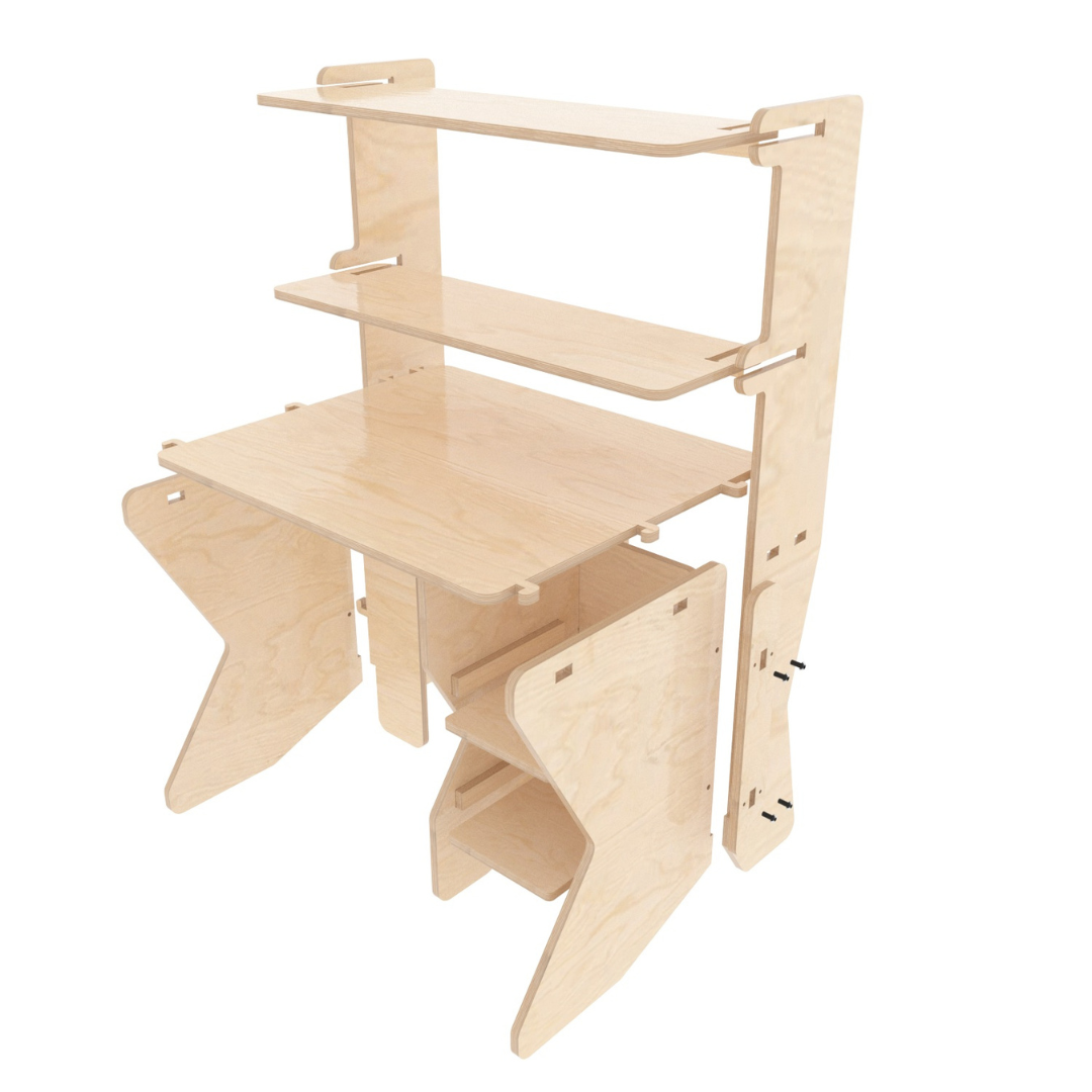 Kids Desk With Hutch and Chair (small)