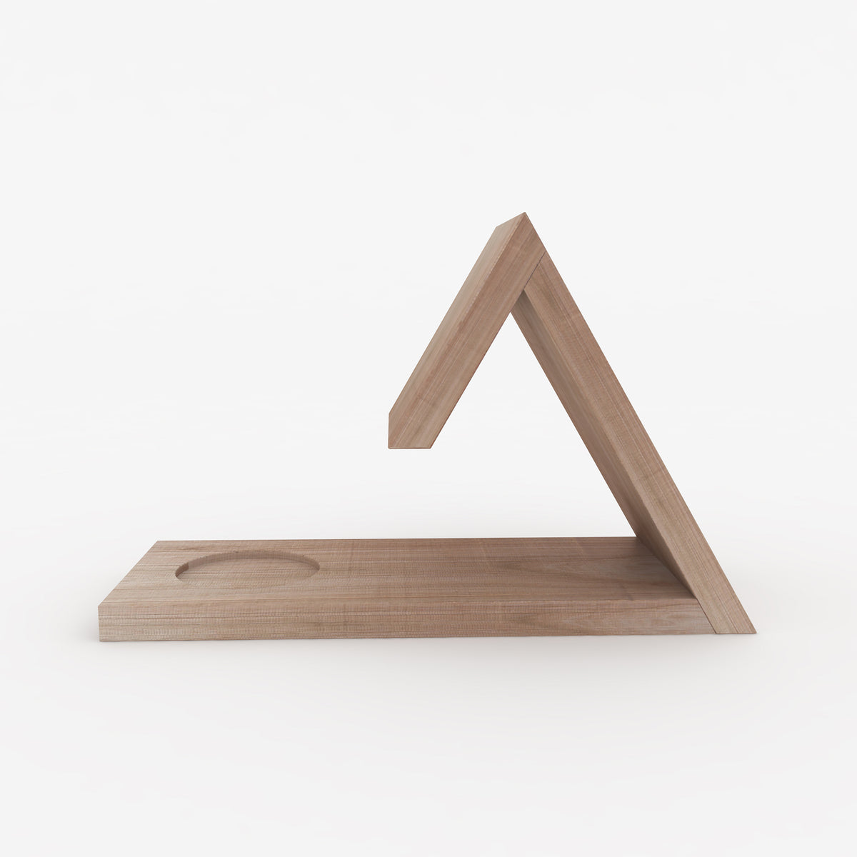 arge wooden book rest with recessed mug rest handcrafted from Grandis hardwood