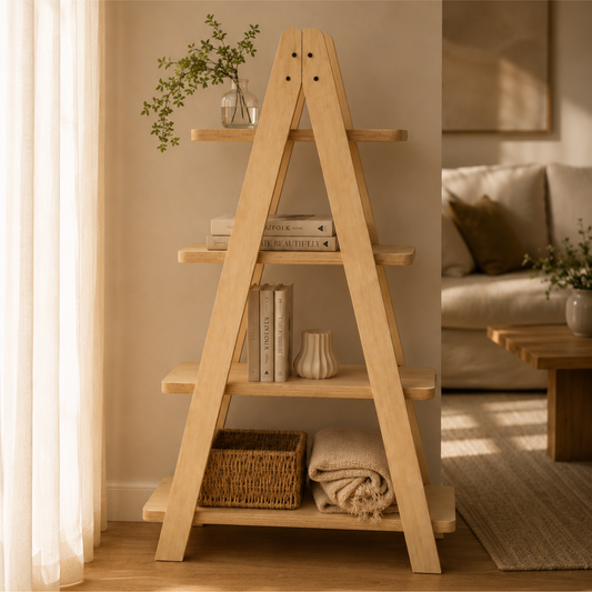 A-Frame 4 Tier Bookshelf