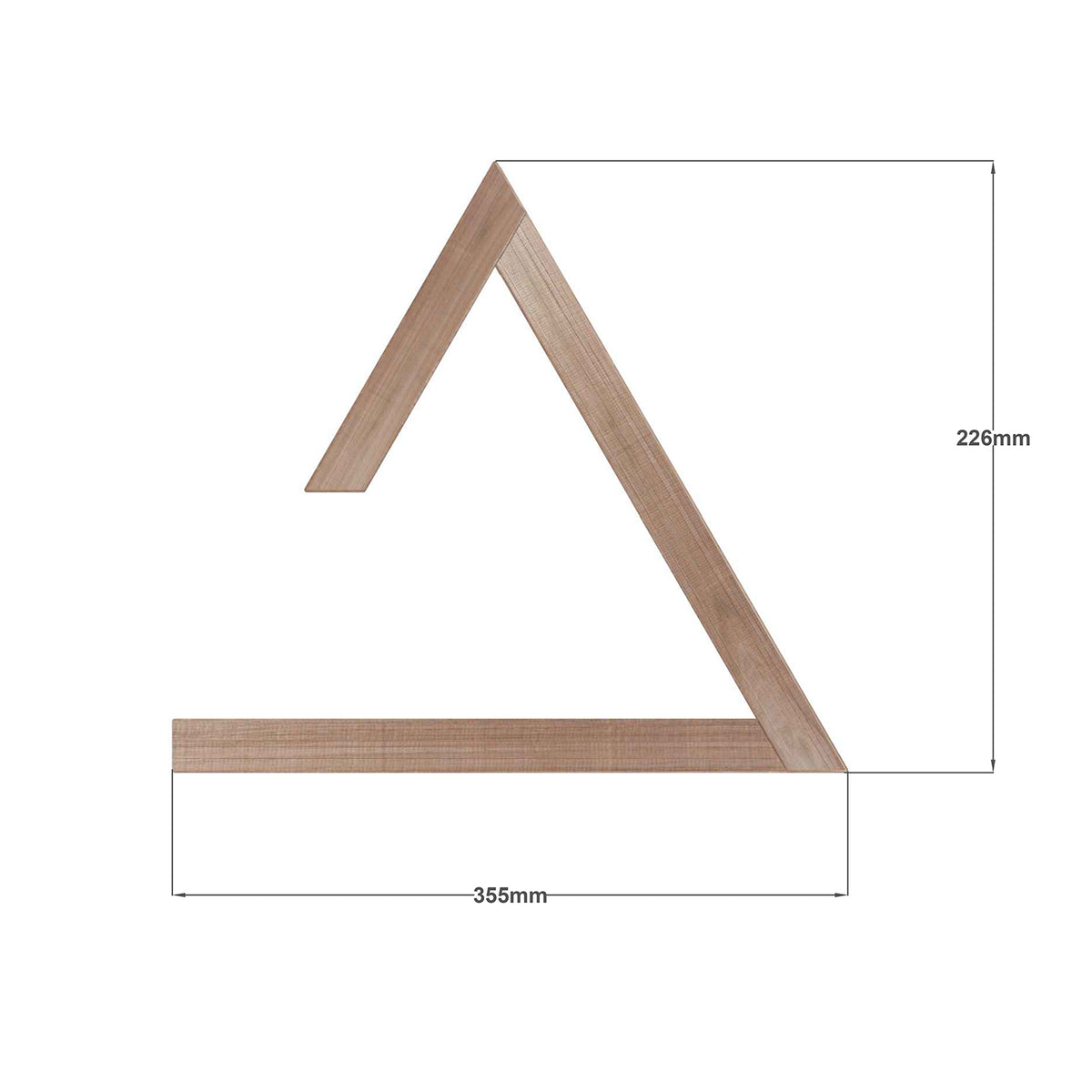 Small wooden book rest dimensions 250 mm wide by 140 mm deep by 226 mm high